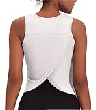 Weardear Damen Sporttop Yoga Tank Top Open Back Gym Shirt Fitness Tanktop Running Training Yoga Tops...