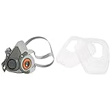 3M Mehrweg-Halbmaske 6300L (Maskenkörper ohne Filter), Größe L, Atemschutz, 1 Stück & K0501...