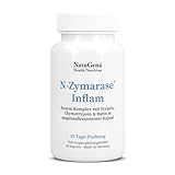 NatuGena N-Zymarase Inflam, Enzym-Komplex mit Trypsin, Chymotrypsin & Rutin, Bromelain, Papain, 60...