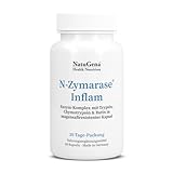 NatuGena N-Zymarase Inflam, Enzym-Komplex mit Trypsin, Chymotrypsin & Rutin, Bromelain, Papain, 60...