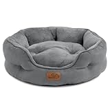 BEDSURE Katzenbett waschbar Katzen Bettchen - 51x48x15cm Katzenkorb mit Zweiseitig Innenkissen...