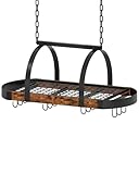 CHOEZON Küchenregal hängend, Küche Topfregal Deckenregal, Hängendes Küchenregal,...