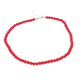 Baluue 6 Stück Damen Kristall Perlenketten Handgefertigt Leichter Ethno Choker Vintage Strandkette...