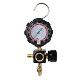 Jooehyer Hochdruckmanometer R410A R22 R404A, Einzelmanometer mit Regelventil zum Befüllen Von...