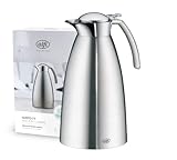 alfi GUSTO TT 1,5l, Isolierkanne aus Edelstahl, locker aufliegender Deckel, hält 12 Stunden heiß,...