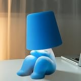 Umikk Nachttischlampe mit Touch Steuerung, Kreative Thinker Statue Dekorative LED Tischlampe, 3...
