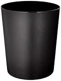 Läufer 26516 Papierkorb Allrounder 13 Liter, schwarz, runder Mülleimer, stabiler Kunststoff,...