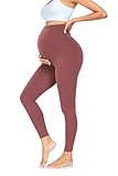FuelMeFoot Damen Umstandsleggings High Waist Schwangerschaftsleggings Umstandshose Blickdicht...