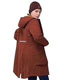 33,000ft Damen Wintermantel Lange Warme Winterjacke Wasserdichte Winddichte Parka Regenjacke...
