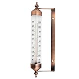 Außenthermometer mit Bronze-Effekt Design, Stilvolles Gartenthermometer, Outdoor, geeignet für...