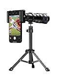 Apexel HD 36X Teleobjektiv für Smartphone, Handy objektiv mit Stativ für iPhone, Samsung Huawei...