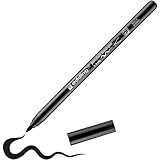 edding 4200 Porzellanpinselstift - schwarz - 1 Stift - Pinselspitze 1-4 mm - Filzstift zum...