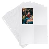 40 Stück Fotohüllen DIN A4, Fotosichthüllen Transparente, A4 Postkartenhüllen 4 Fach Geteilt,...