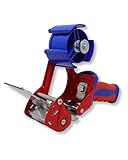 gws Packband Industrie Abroller in Rot-Blau, qualitativer Paketbandroller, für Rollen bis 66 m x 50...