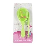 Babybürste und Kamm Set | Haarbürste mit weichen Borsten für Wiegenhaube – Massagedusche...