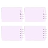4-teilige Notizblöcke Mit Doppelspulenbindung 160 Seiten Breit Liniert Kleine Notizblöcke...