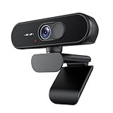 Aurolumiz 4K UHD Webcam mit Autofokus-Objektiv, kristallklarem Mikrofon, Privatsphäre-Abdeckung,...