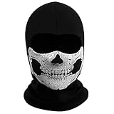 Ghost Maske Call of Balaclava Duty Maske Geisterschädel Vollgesichtsmaske Skelett Ski Fahrrad...