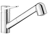 BLANCO WEGA-S II | Küchenarmatur in chrom | Niederdruck | Mit herausziehbarem Schlauch |...