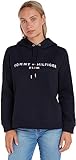 Tommy Hilfiger Damen Hoodie Heritage mit Kapuze, Blau (Desert Sky), M