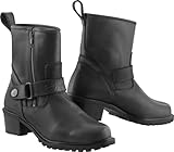 Bogotto Valencia wasserdichte Damen Motorrad Stiefel, schwarz, 36