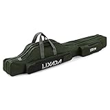 Lixada Angeltasche, tragbar, faltbar, Rod Reel Bag (Armeegrün, 130 cm)