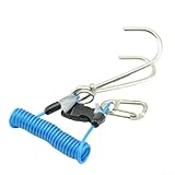 Robuster Doppel-Riffhaken mit federbelastetem Sicherheits-Schlüsselband und O-Ring aus...