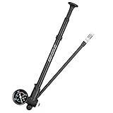 CalmGeek Hochdruck Dämpferpumpe Fahrrad Stoßdämpferpumpe mit Manometer 300 PSI Hochdruck Fahrrad...