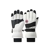 ZHQFLC wasserdichte Ski- und Schneehandschuhe für Damen Herren, Winddicht für kaltes Wetter mit...
