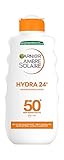 Garnier Ambre Solaire Hydra 24H Sonnenschutz-Milch LSF 50+, schnell einziehend, nicht fettend,...