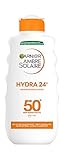 Garnier Ambre Solaire Hydra 24H Sonnenschutz-Milch LSF 50+, schnell einziehend, nicht fettend,...