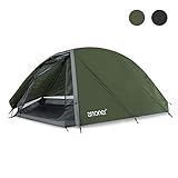 ATTONER Zelt, 1 Personen Kuppelzelt, Ultraleicht Camping Zelt einfacher Aufbau, Wasserdicht, für...