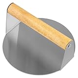 Burgerpresse Edelstahl, 5,5-Zoll Round Burger Smasher, Burgerpresse Grillzubehör, Pastetenpresse...