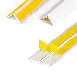 DQ-PP WINKELLEISTE | 5m Länge | 15x15mm | 1,5mm Stärke | Weiss | Fensterleisten Knickwinkel...