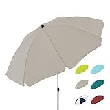 derby Strandschirm, Mittelmast, ⌀ 160 cm, natur