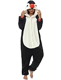LATH.PIN Pyjamas Jumpsuit Panda Unisex Erwachsene Tier Onesie Cosplay Halloween Karneval Kostüme...