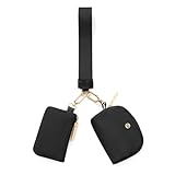 AOTM Handgelenk-Geldbörse für Frauen Dual Pouch Coin Purse Mini Zip Wallet Schlüsselanhänger...