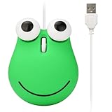 BAHJKASD Stilvolle Und Moderne Frog USB Kabelmaus Einfach Zu Bedienende Mäuse Mit...