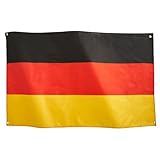 Runesol Deutschland flagge 3x5, 91x152cm, Deutschland Banner 4 Ösen, Messingöse in jeder Ecke,...