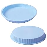 2er Set Silikon Backform Ø 26,5cm Quiche Tarte Pizza Kuchen Form Obstkuchen