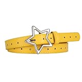 YALLNASL Retro Y2k Star Taillengürtel für Mädchen Gothic Punk Rock Gürtel für Jeans Kleid...