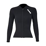 Owntop Neoprenanzug Jacke für Damen - 2mm Neoprenanzug Top Langarm, Frontreißverschluss für...