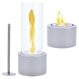 Tornado Ethanol Tischkamin | 28cm Tischfeuer Indoor Ethanol Kamin Set | Bioethanol Tischkamin Indoor...