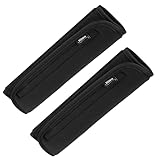 Mitavo Universal Auto Gurtpolster Set, 2 Stück in Schwarz, 25x7 cm Groß - Weiche Sicherheitsgurt...