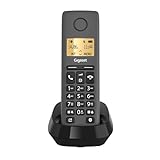 Gigaset Pure 120 - Schnurloses Telefon mit Anrufschutz und ECO DECT - beleuchtetes Display -...