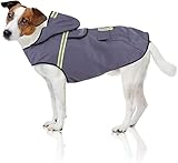 Bella & Balu Hunderegenmantel - Wasserdichter Hundemantel mit Kapuze und Reflektoren für trockene,...
