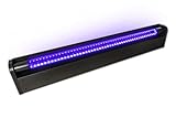 SATISFIRE® Schwarzlicht LED-UV-Röhre 60cm Komplettset | 10W High Power | ca. 30.000 Stunden...