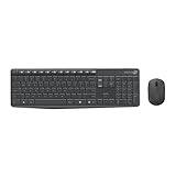 SIMPLETEK - Maus und Tastatur Set MK235 Layout Englisch US International QWERTY Wireless Wifi...