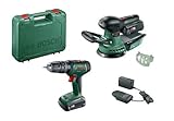 BOSCH ROBERT GP 06039D410A Schlagbohrmaschine Universal Impact 18 V 2 x 2 Ah + Schleifmaschine...
