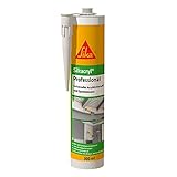 Sika – Acryldichtstoff – Sikacryl Professional Weiß – ideal für Dicht- und Anschlussfugen...